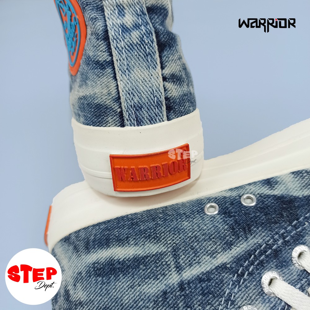 Warrior Omega Washed Up Jeans High Blue Orange