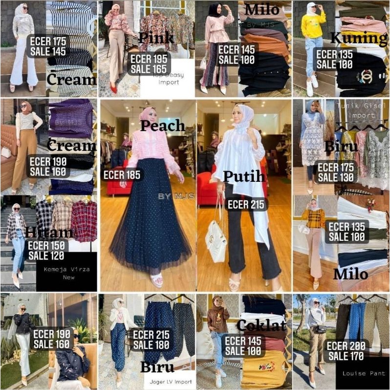 MJS SALE PROMO Meyjaya Collection Atasan dan Celana Import Premium