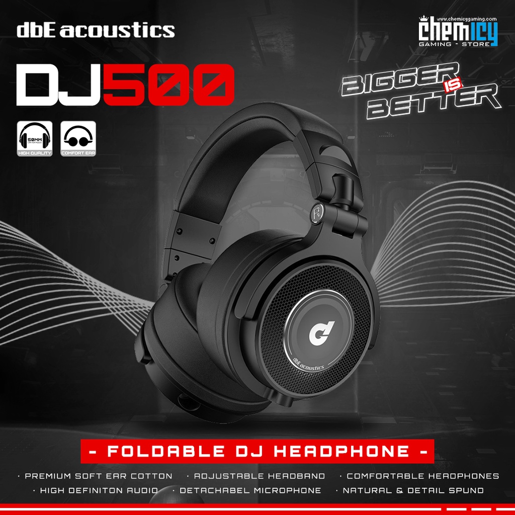 dBE DJ500 High End Closed Back Over Ear Gaming Headset