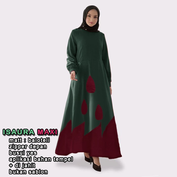 CGF 8230 ISAURA MAXI Pakaian Baju maxi Fashion Wanita Model Terbaru, Terkini,Termurah dan Terlaris.