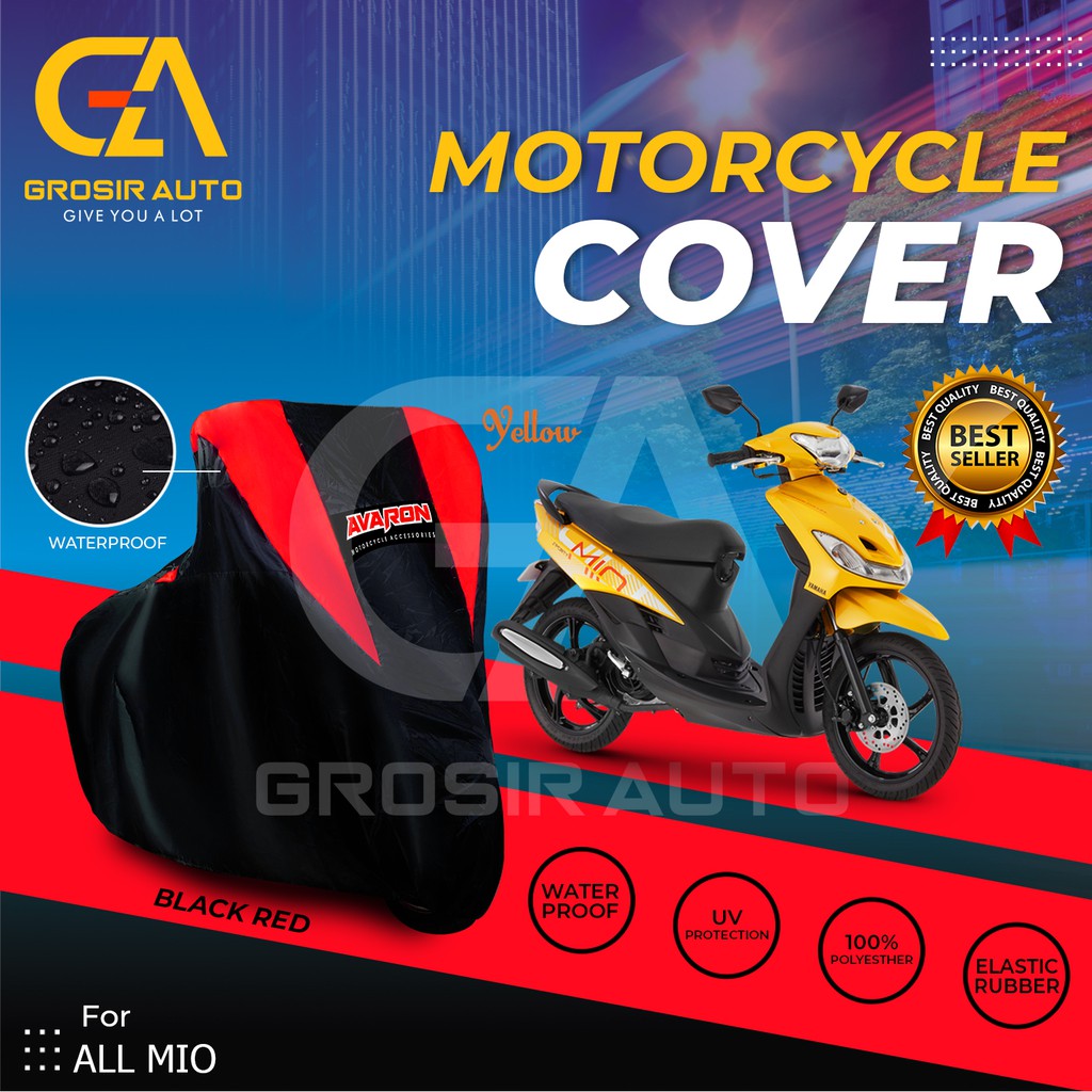 Sarung Motor AVARON MIO SMILE/ Penutup Pelindung Body Cover Motor Warna Anti Air Merk Avaron