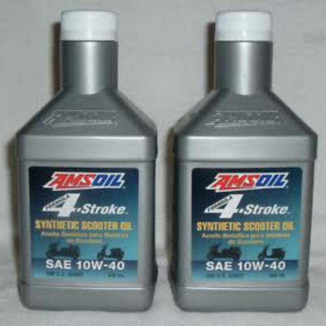 Oli amsoil 10w-40 synthetic oli matic scooter oil (946ml/1 quart,)