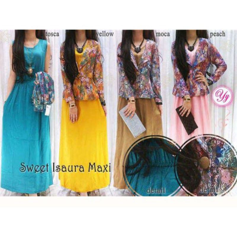 Setelan Dress Blazer Brokat Import Velvet size S ld 90