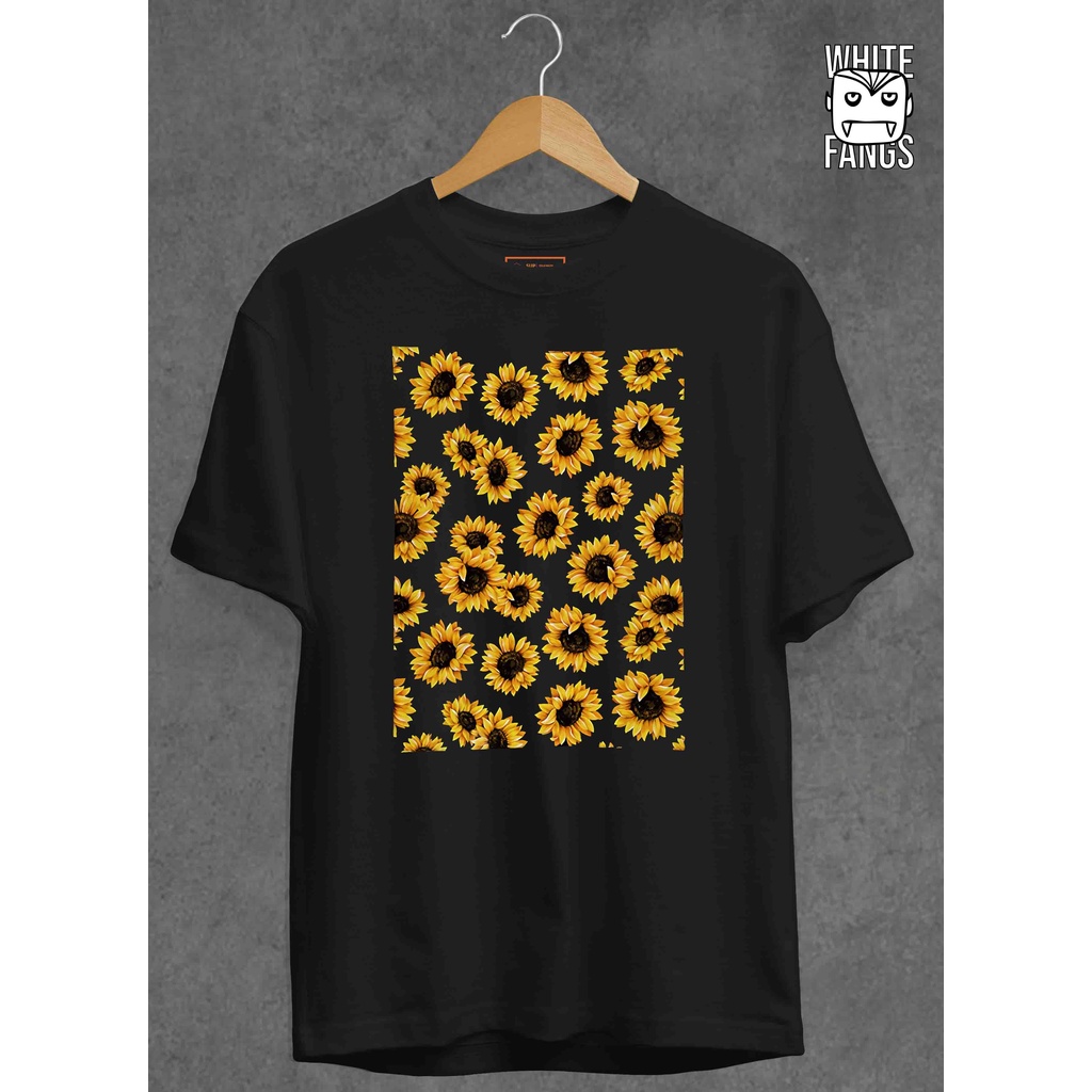 kaos sun flower/bunga matahari/baju tshirt pria/wanita