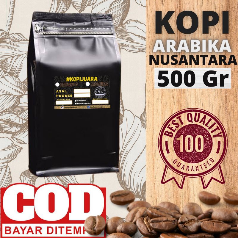 

Kopi Arabica Nusantara 500gr Arabika Gayo Arabika Toraja Arabika Flores Arabika Semeru Arabika Ijen