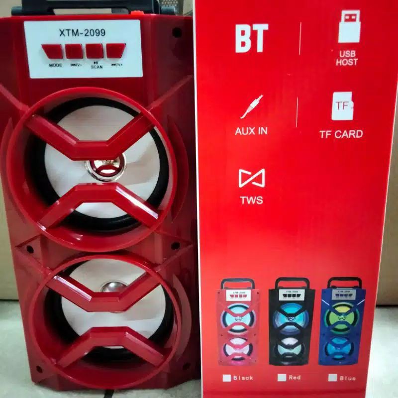 SPEAKER BLUETOOTH PROTABLE XTM 2099//SPEAKER KARAOKE TERMURAH XTM 2099