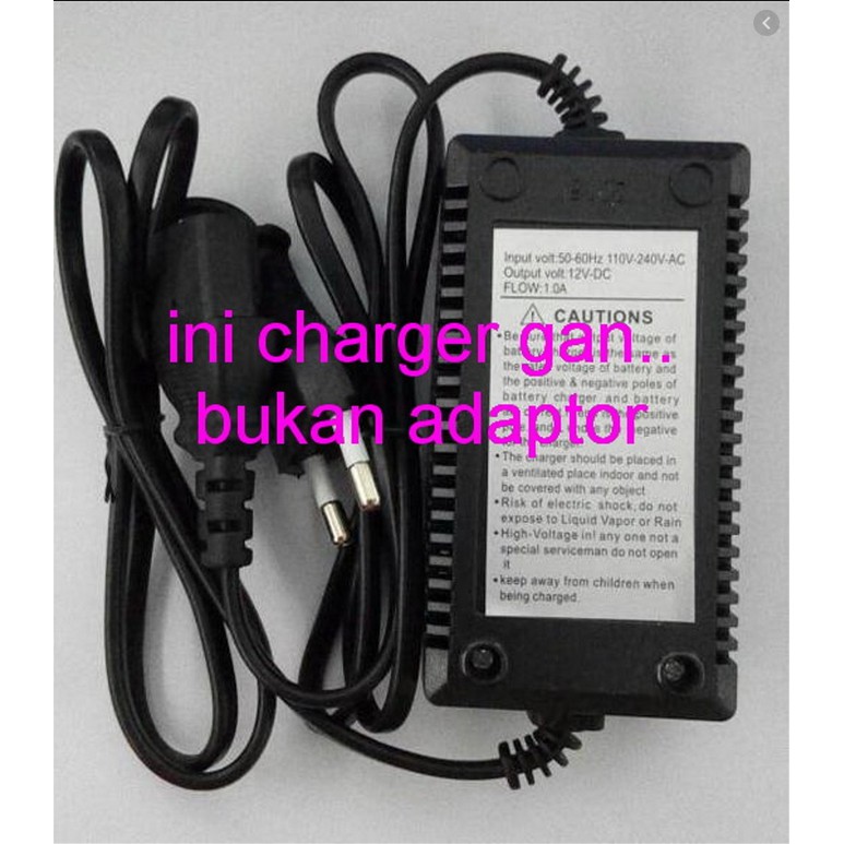 CAS AKI Power Charger Sprayer Elektrik 12V 1-2A charger accu / ces aki 12 volt