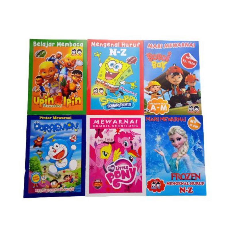 

pintar mewarnai dan belajar mewarnai untuk anak paud danTk edisi terbaru