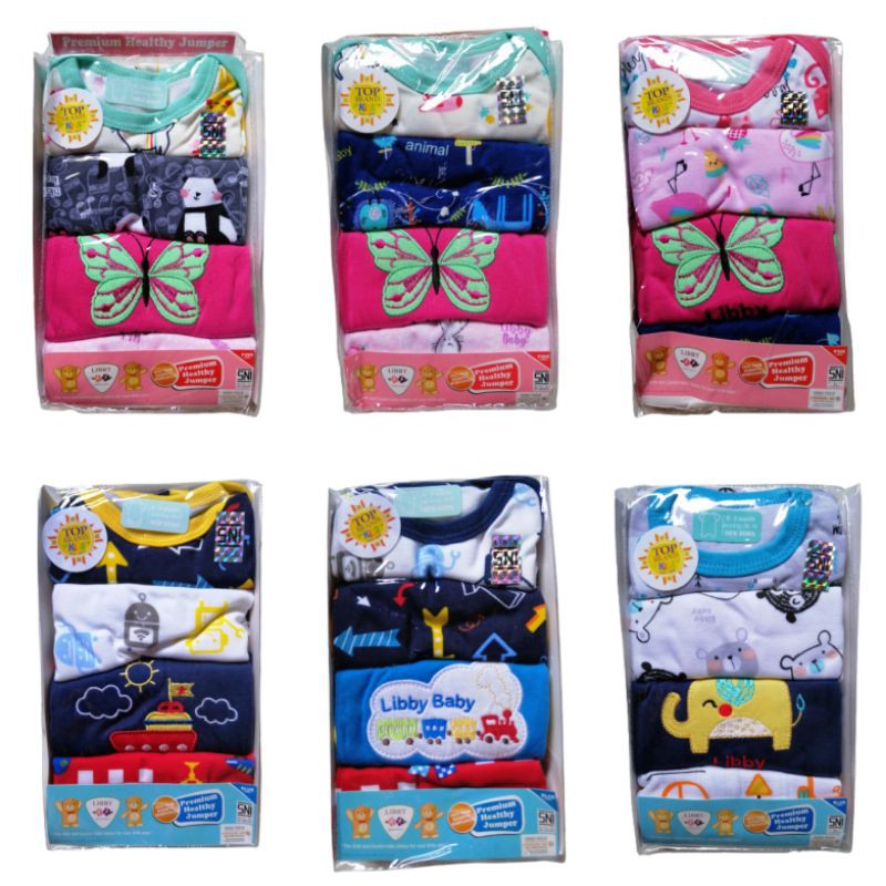 Jumper Segitiga Bayi 0-3 Premium Libby - Romper Pendek