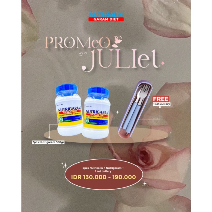 

Bundle E - Nutrisalin 400 Gr Gratis Hadiah Sendok Garpur 080