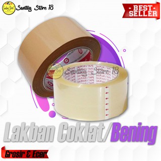 Jual Lakban   Plakban   Tape ( Bening   Coklat )    Lakban Aurapack 48 