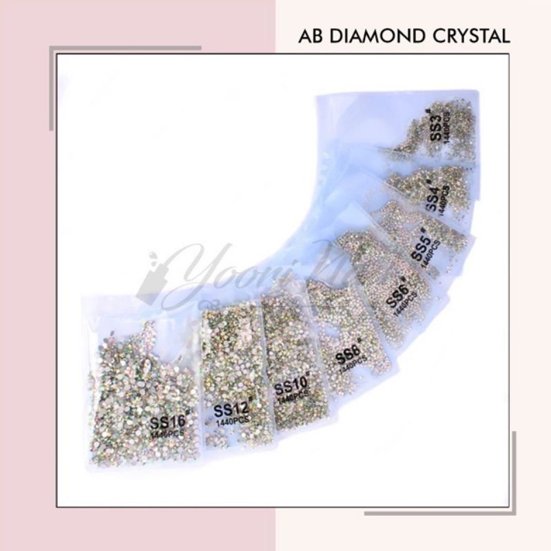 White diamond crystal AB rhinestones clear rhinestone nail art