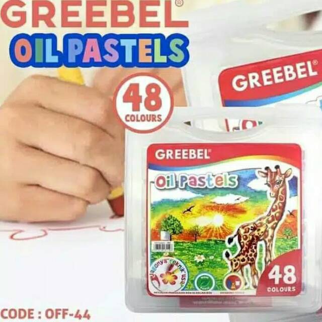 

Greebel oil pastel 48 warna/crayon pensil warna