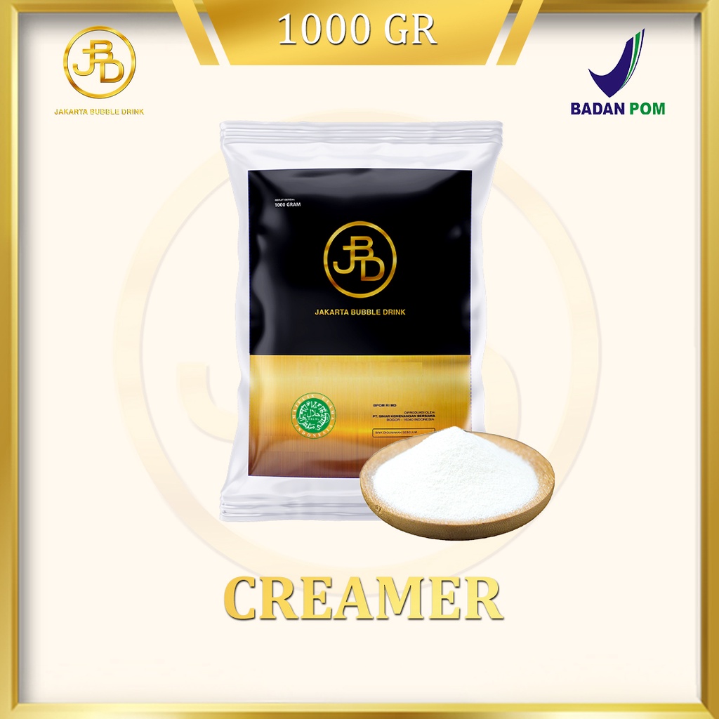 CREAMER 1 KG NON DIARY/ CREAMER BUBUK MINUMAN/ CREAMER POWDER/ JAKARTA BUBBLE DRINK/ HALAL