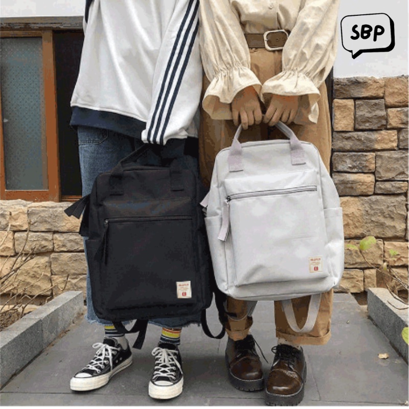 COD  Tas Ransel Sekolah SD SMP SMA Polos Backpack Fashion SBP