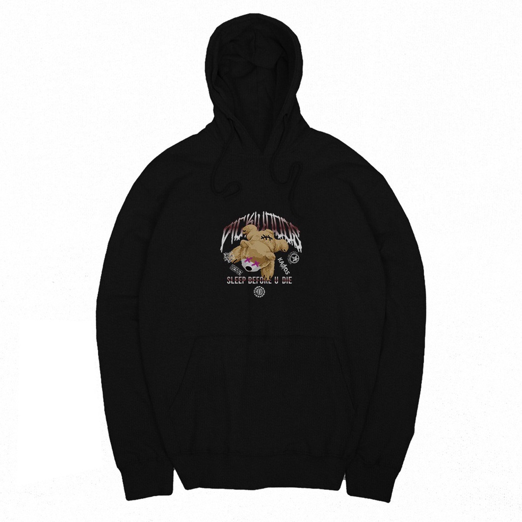 BISA COD Sweater Hoodie Black terbaru hoodie pickoods sweater pria Wanita Bordir Premium