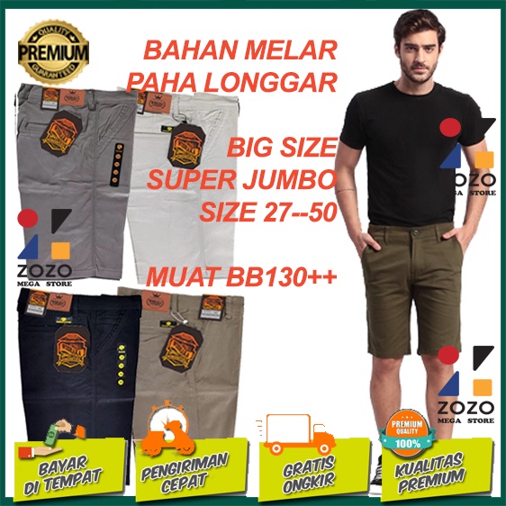CELANA PENDEK CHINO | DISTRO | SURFING | JUMBO | PRIA BAHAN KATUN