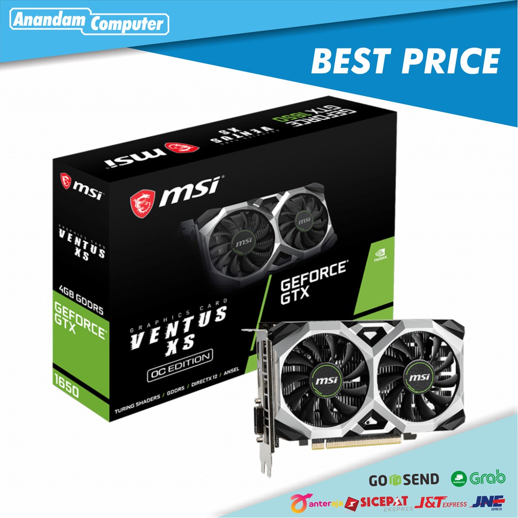 MSI GeForce GTX 1650 OCV1 VENTUS XS 4GB GDDR5