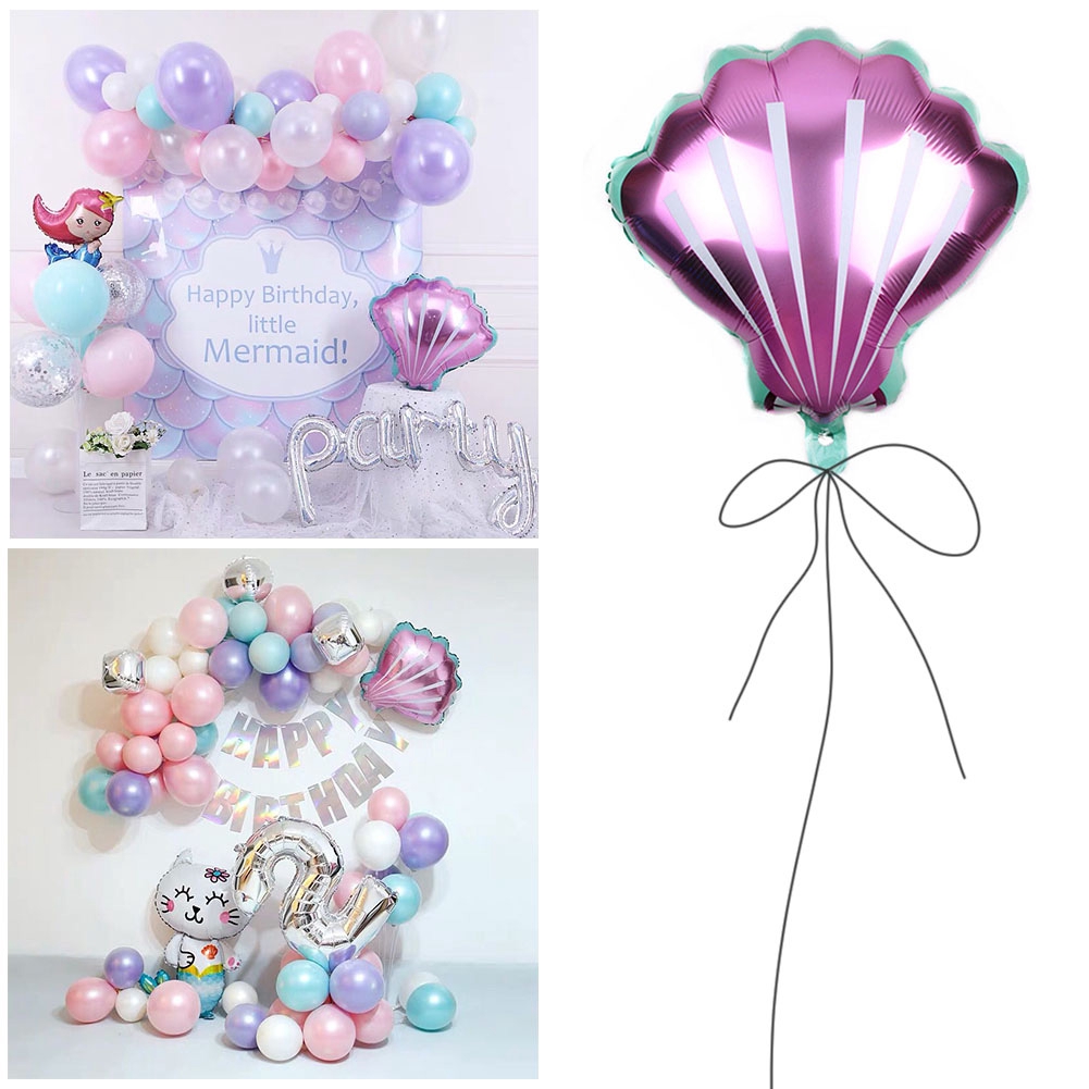 Balon Foil Desain Kerang Untuk Dekorasi Pesta Ulang Tahun / Baby Shower / Pernikahan