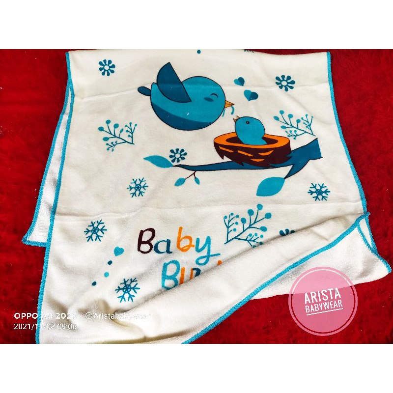 HANDUK BAYI (100x50cm) putih motif