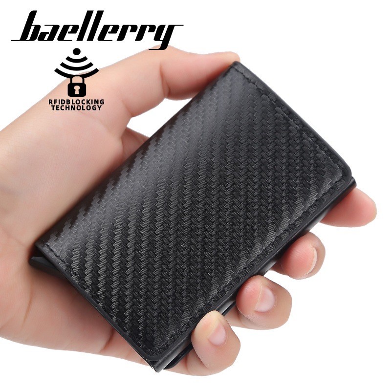 Dompet Kartu Kulit Pria Rfid Wallet Card Holder Baellerry K9129