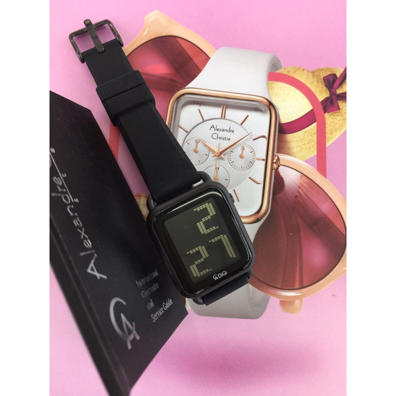 Alexander cristie digital tali rubber variasi warna wanita 9332 LH original 100%