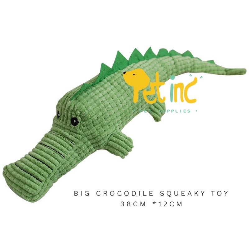 Big crocodile squeaky toy