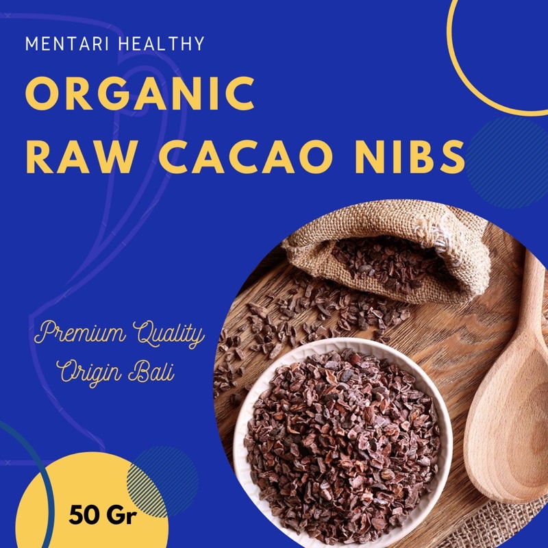 Organic Raw Cacao Nibs 50Gram