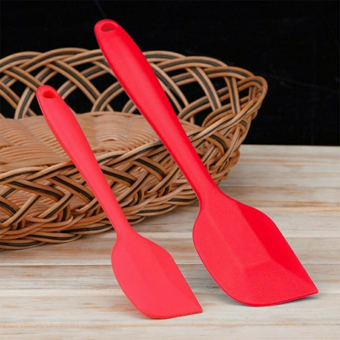 Spatula Silikon Tahan Panas Food Grade Pengaduk Silicone Besar 28cm SW01 Solet