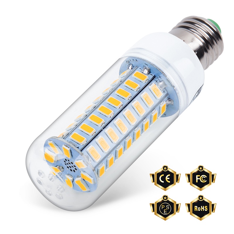 (LUCKID) Lampu Bohlam Jagung LED E27 E14 7W 9W 12W 15W 20W 25W 5730 SMD