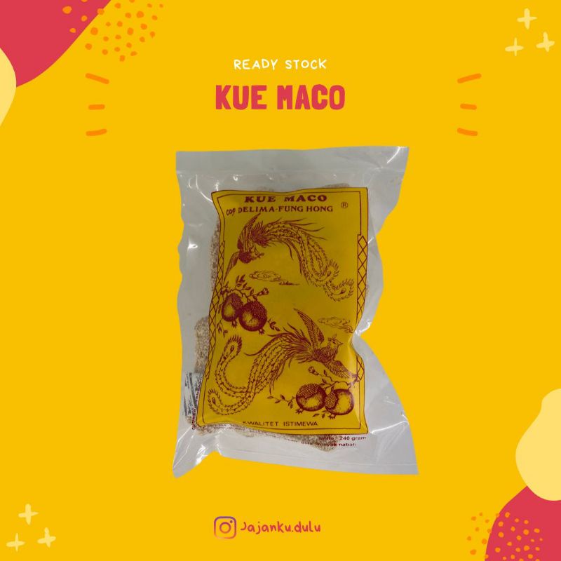 

kue maco / kue macu / kue maco malang / kue maco cap delima