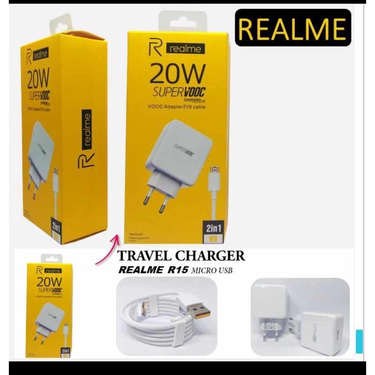 CHARGER CASAN CHARGE CHAGER USB MURAH REALME VOOC 20W R15