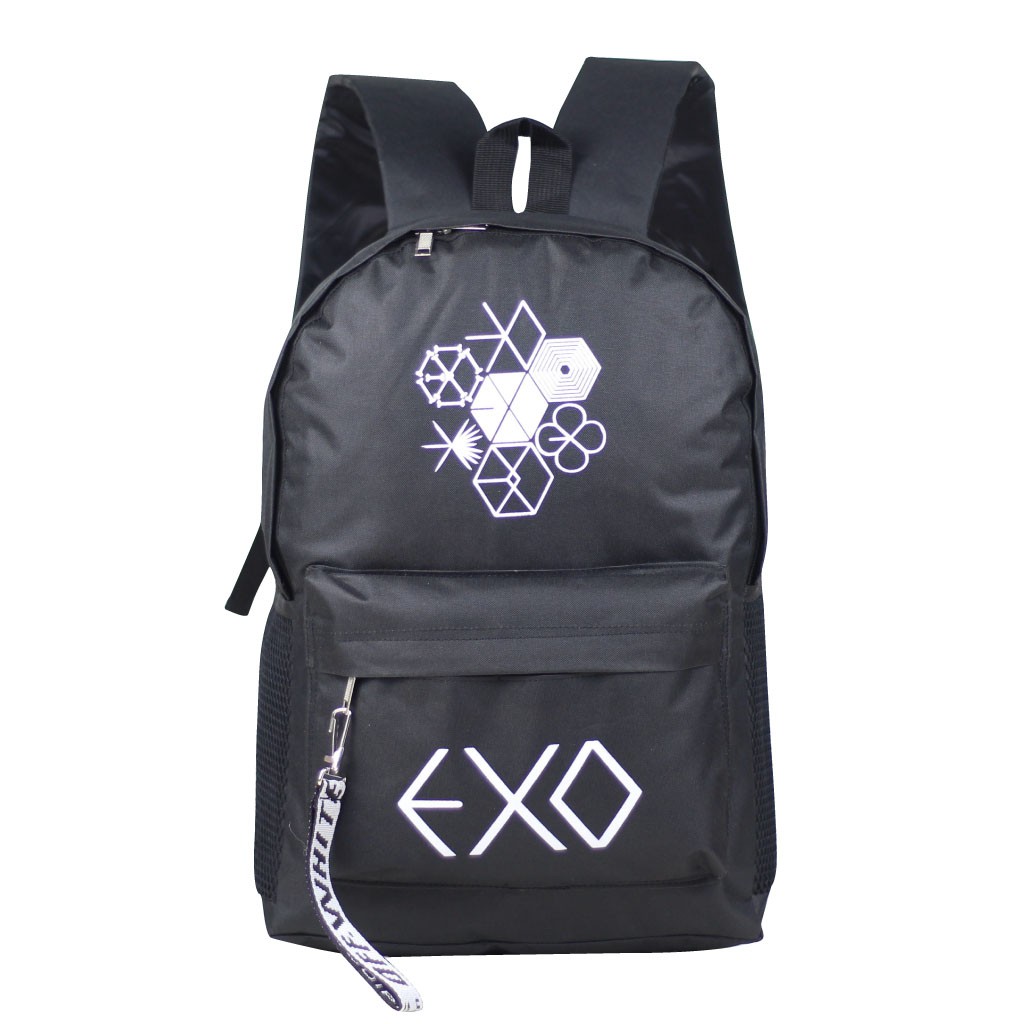 Tas Korean Ransel Punggung Hitam Tas Ransel Wanita EXO Ransel Cewek Remaja Termurah