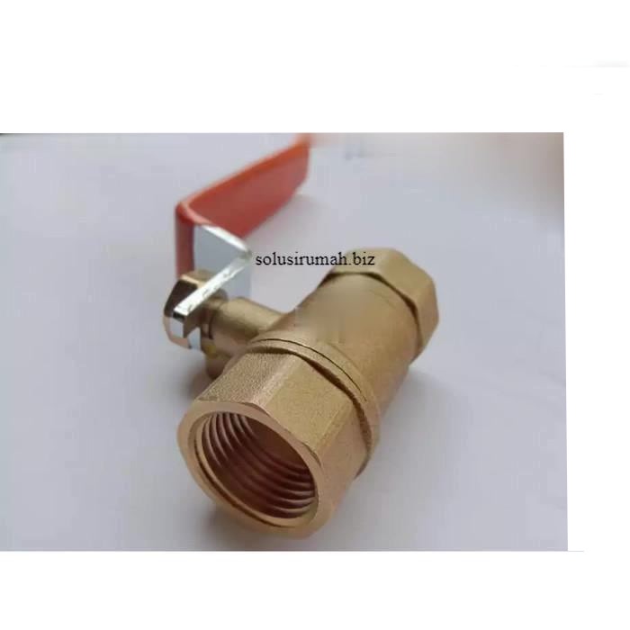 Ballvalve 1/2&quot; Kuningan 1/2 inch engkol stop kran stopkran ball valve