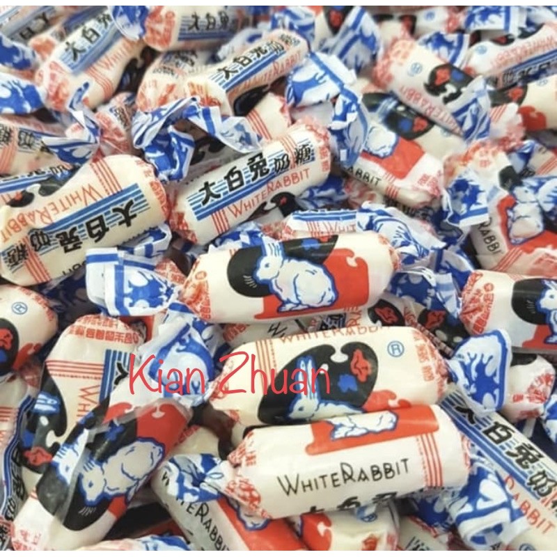 Permen Susu Kelinci 100gr / White Rabbit Milk Candy (NON HALAL)