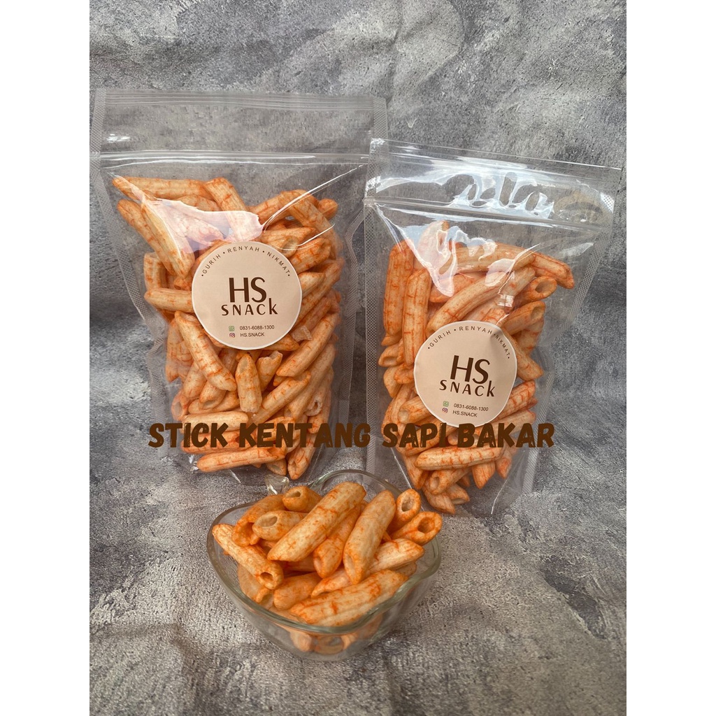 

HS snack - STICK KENTANG SAPI BAKAR - SNACK TERLARIS / MAKANAN RINGAN / CEMILAN