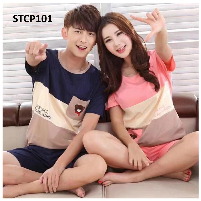 Baju Tidur Couple Baju Tidur Pasangan Bear Cool