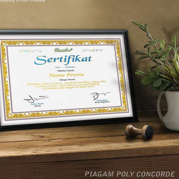 

Special Price.. Blanko Kertas Piagam Sertifikat Poly Concorde Folio Cream [20 Sheets]