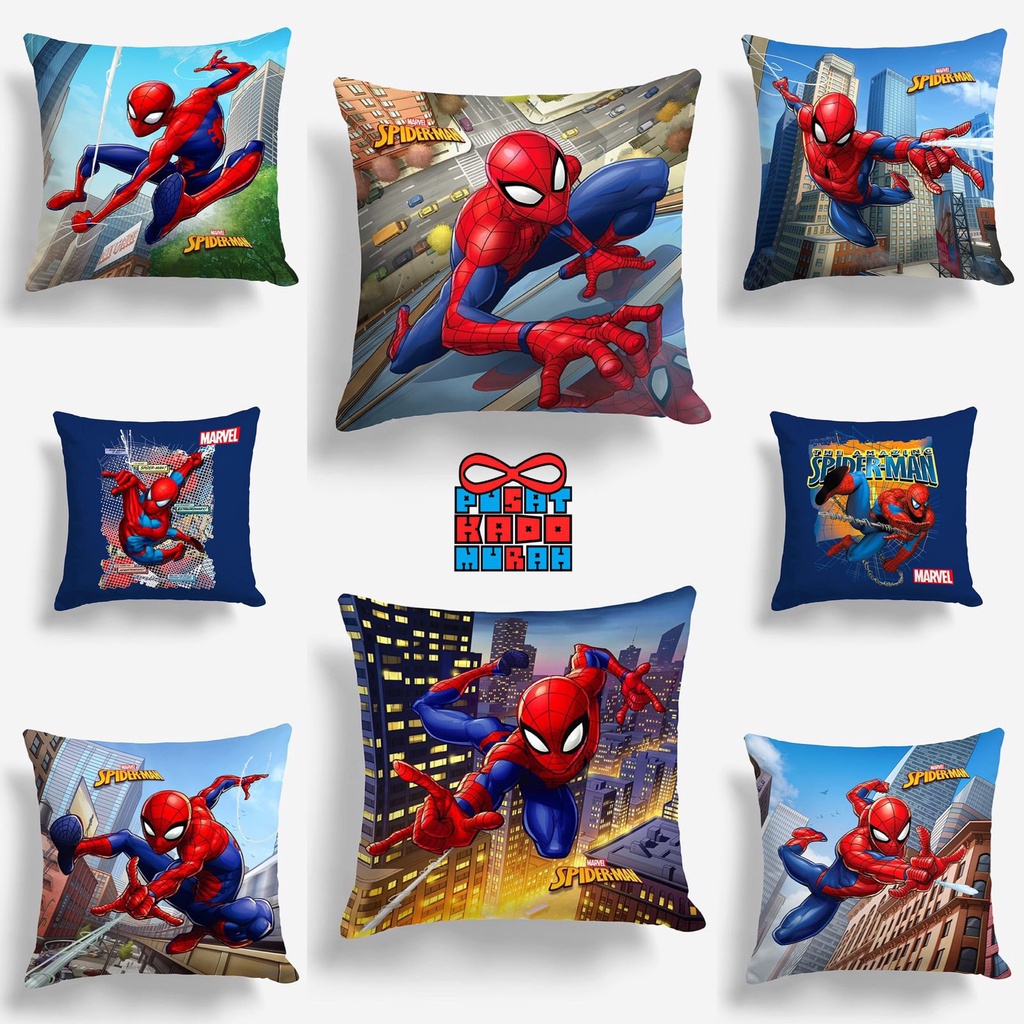 Bantal Sofa Spiderman Marvel 40x40 cm - Pusat Kado Murah