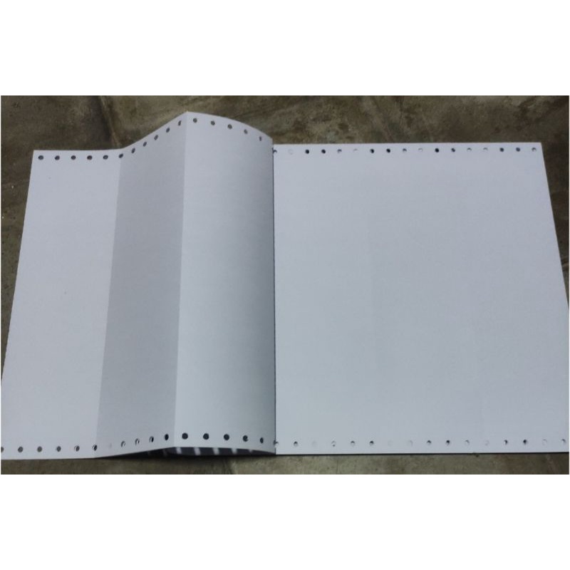 

kertas dot matrix atau kertas komputer HVS satu lembar di bagi 4 1 Ply 200 lembar