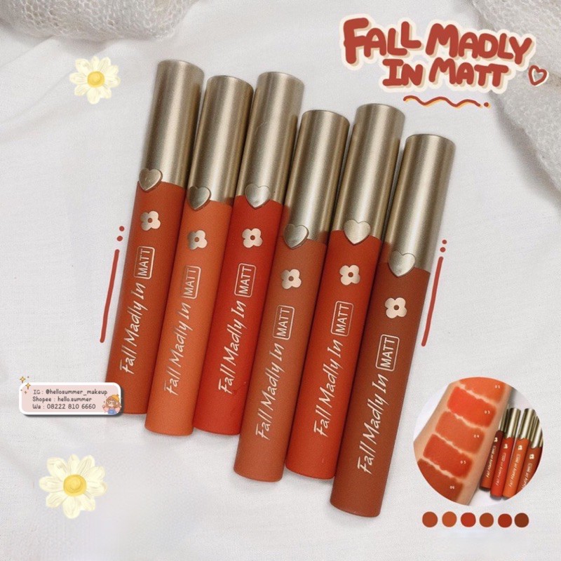 [ORI THAILAND] Kiss Beauty Fall In Madly Matt Matte Lipstick