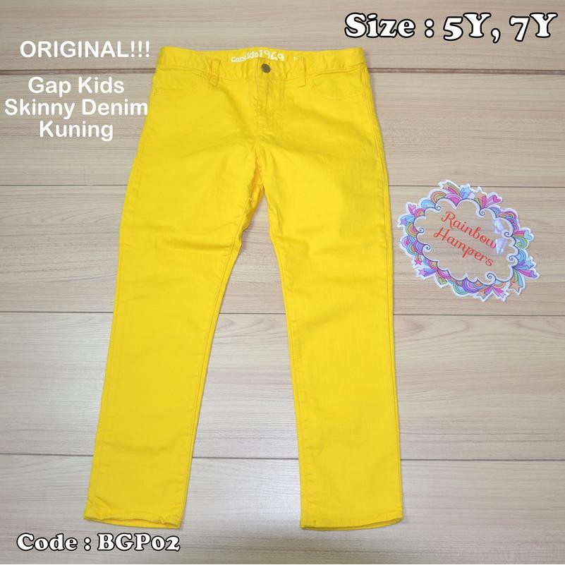 gap yellow jeans