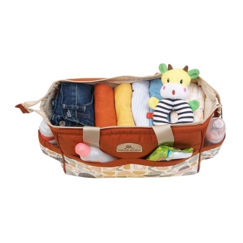 MOMS BABY TAS BAYI BESAR +TEMPAT BOTOL SUSU WILONA SERIES MBT3050/ TAS BESAR