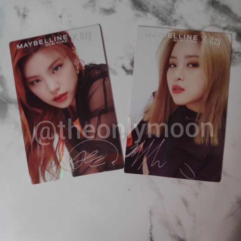 ITZY Maybelline Photocard Official Ryujin Yeji