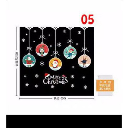 Magic Sticker Kaca Natal