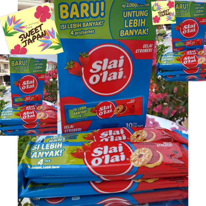 PROMO !!!!!!    SLAI OLAI strawberry TERBARU