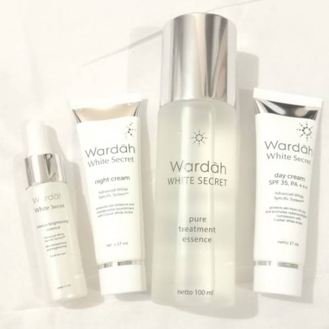 Preloved wardah white secret (bundle set)
