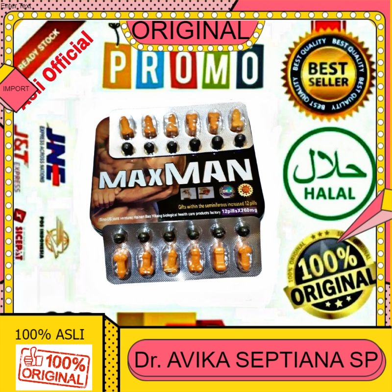 100% ASLI MAXMAN ASLI ORIGINAL OBAT HERBAL IMPORT