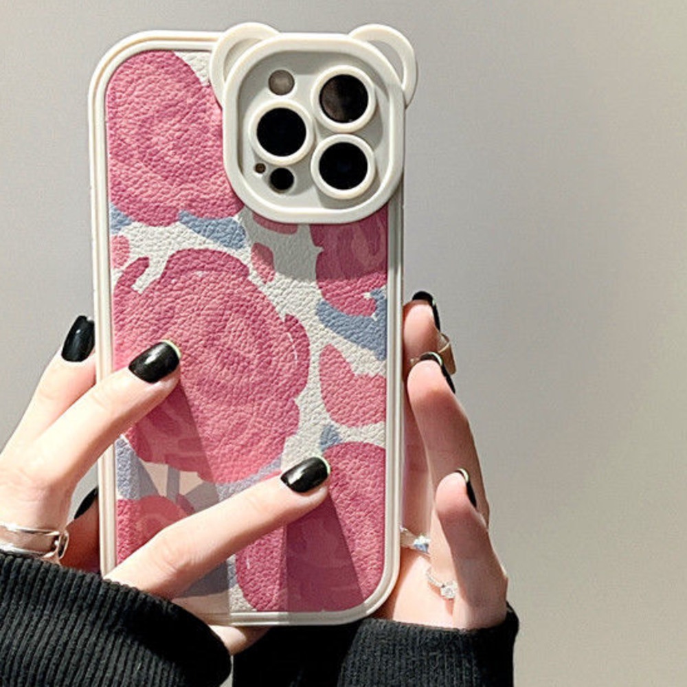 Soft Case Silikon Motif Print Bunga Untuk IPhone 12 13 11 Pro Max X Xs Max Xr