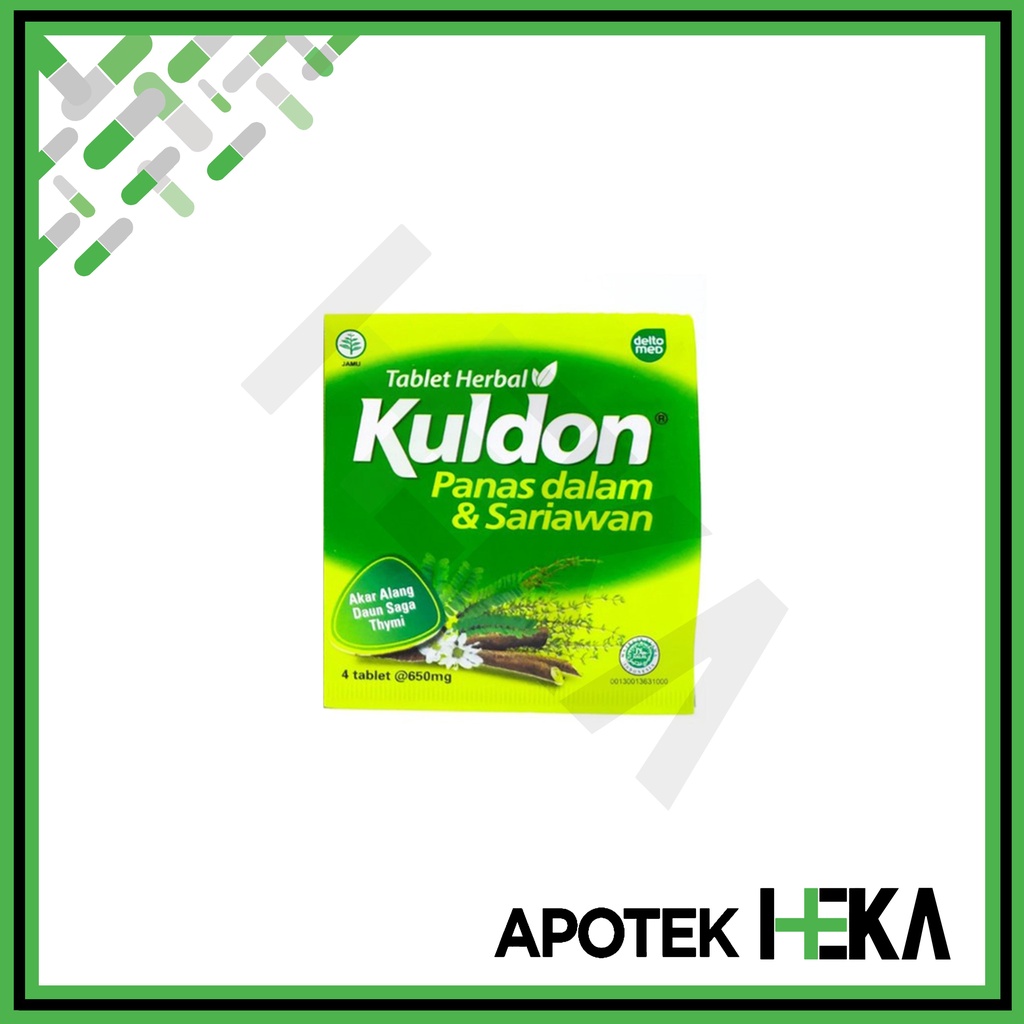 Kuldon Sariawan Strip isi 4 Tablet - Meredakan Panas Dalam (SEMARANG)